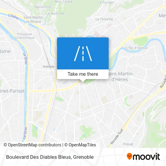Boulevard Des Diables Bleus map