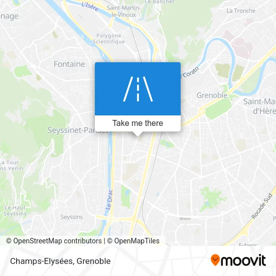 Champs-Elysées map