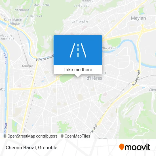Chemin Barral map