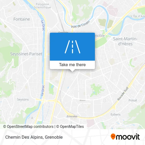 Chemin Des Alpins map