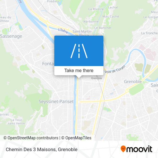 Chemin Des 3 Maisons map