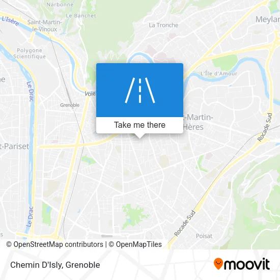 Chemin D'Isly map