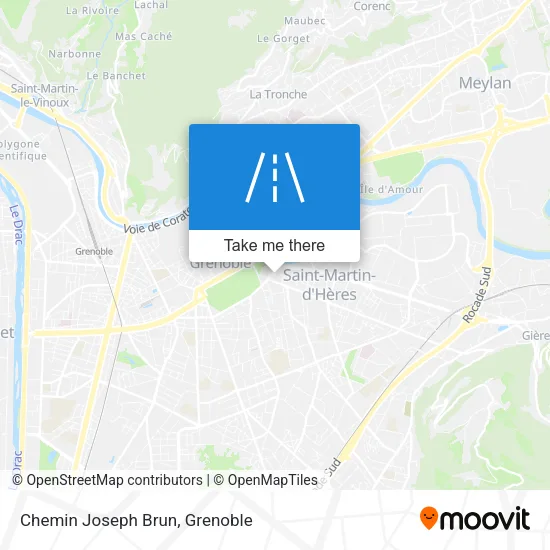 Chemin Joseph Brun map