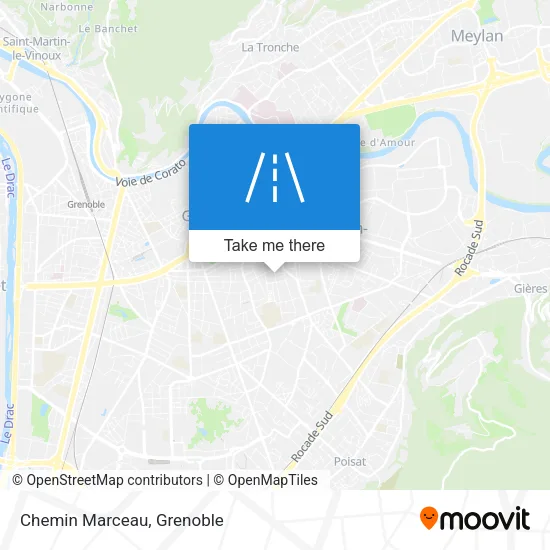 Chemin Marceau map