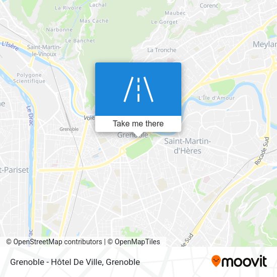 Grenoble - Hôtel De Ville map