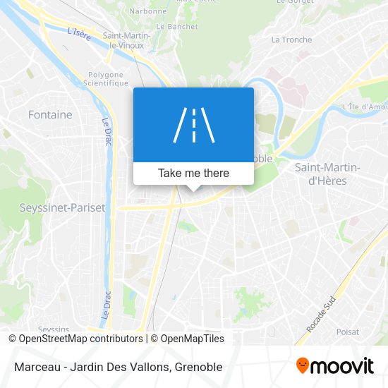 Marceau - Jardin Des Vallons map