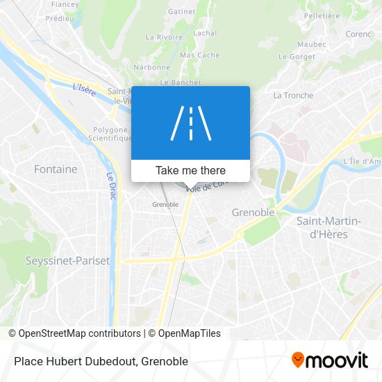 Place Hubert Dubedout map