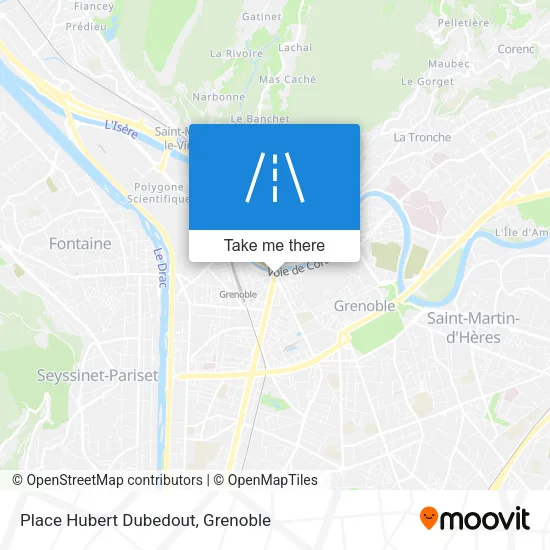 Place Hubert Dubedout map