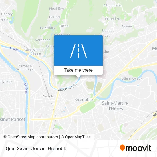 Quai Xavier Jouvin map