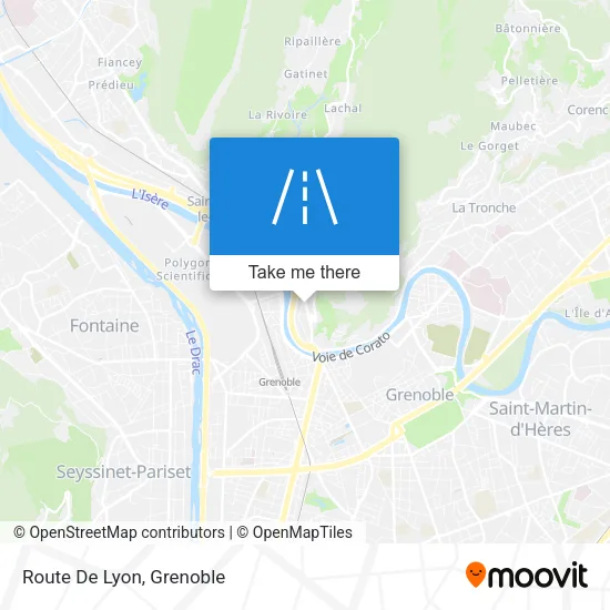 Route De Lyon map