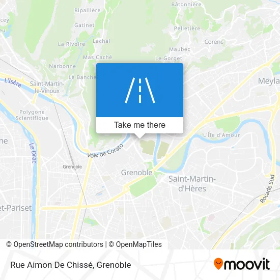 Rue Aimon De Chissé map