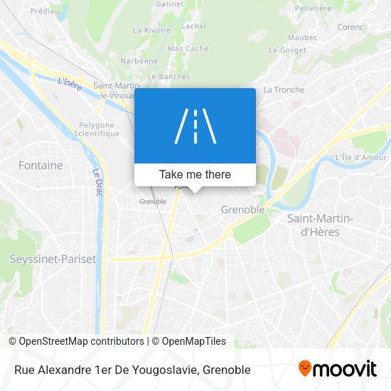 Rue Alexandre 1er De Yougoslavie map