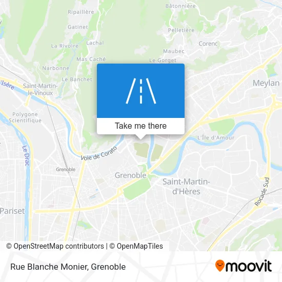 Rue Blanche Monier map