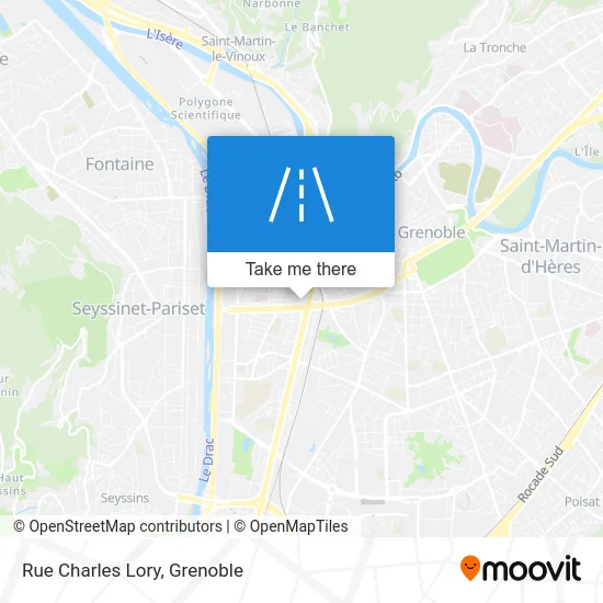 Rue Charles Lory map