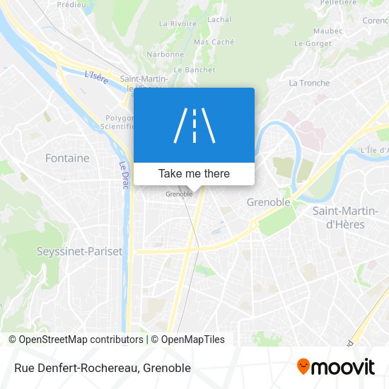 Rue Denfert-Rochereau map