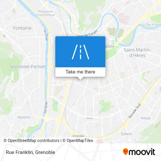 Rue Franklin map