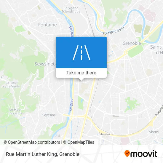Rue Martin Luther King map