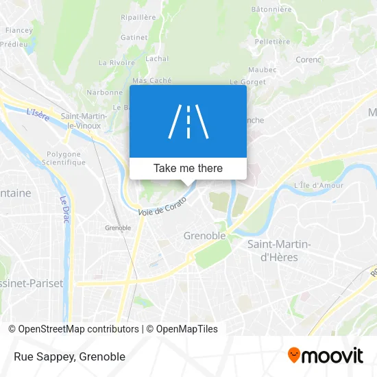 Rue Sappey map
