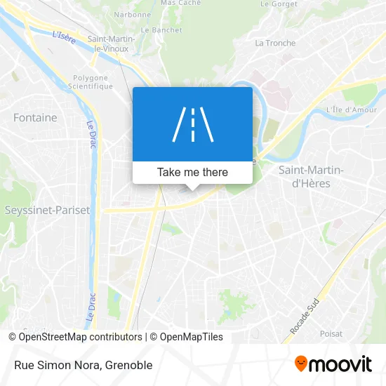 Rue Simon Nora map