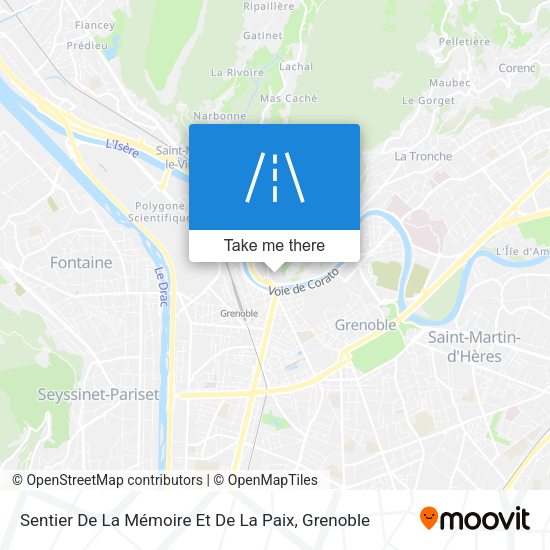 Sentier De La Mémoire Et De La Paix map