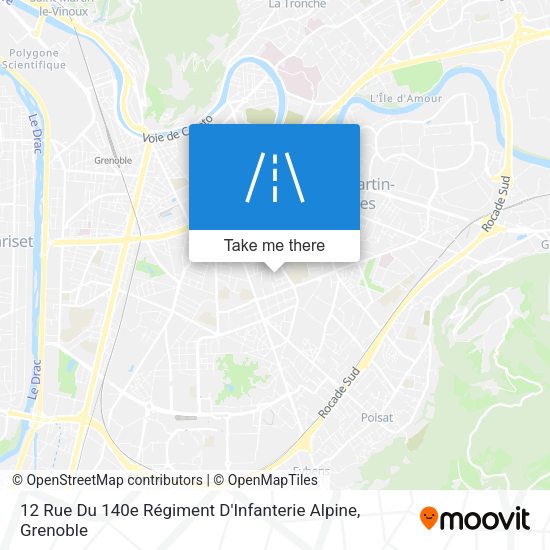 12 Rue Du 140e Régiment D'Infanterie Alpine map