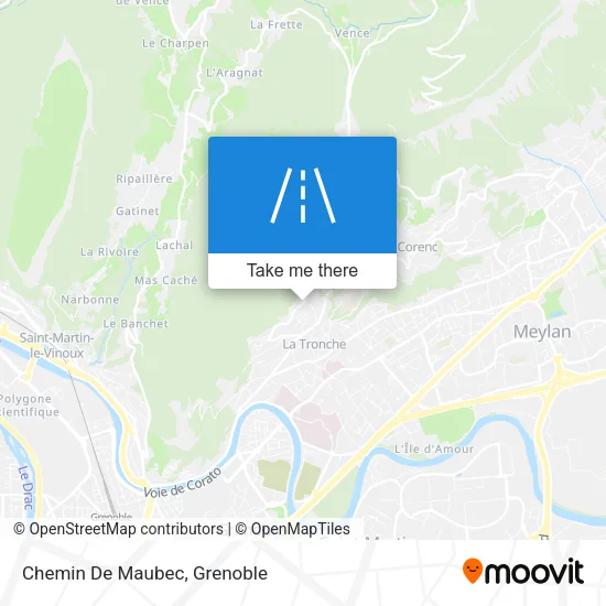 Chemin De Maubec map