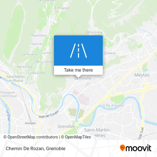 Chemin De Rozan map