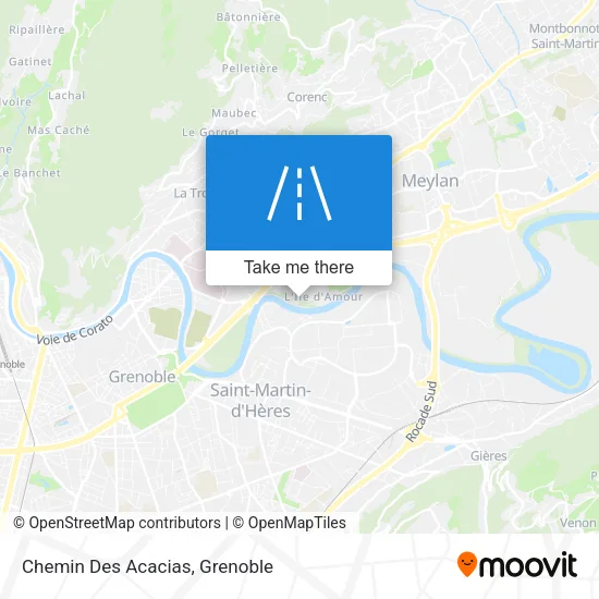 Chemin Des Acacias map