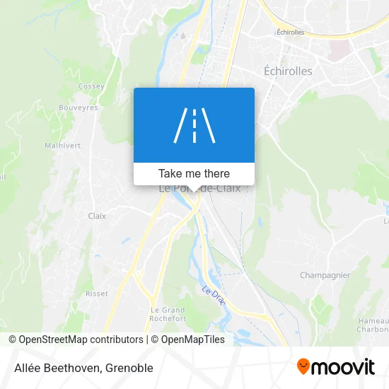 Allée Beethoven map