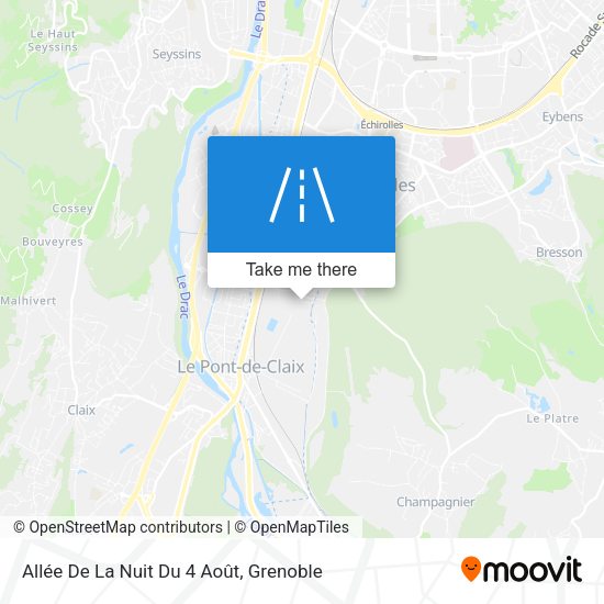 Allée De La Nuit Du 4 Août map