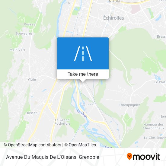 Avenue Du Maquis De L'Oisans map