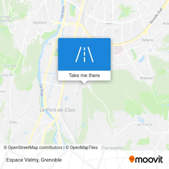 Espace Valmy map