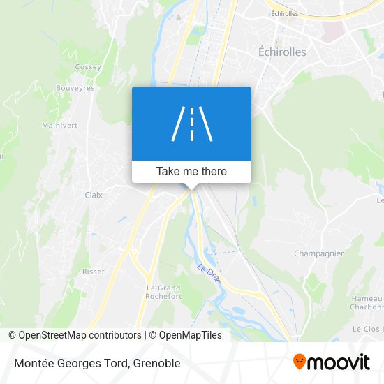 Montée Georges Tord map