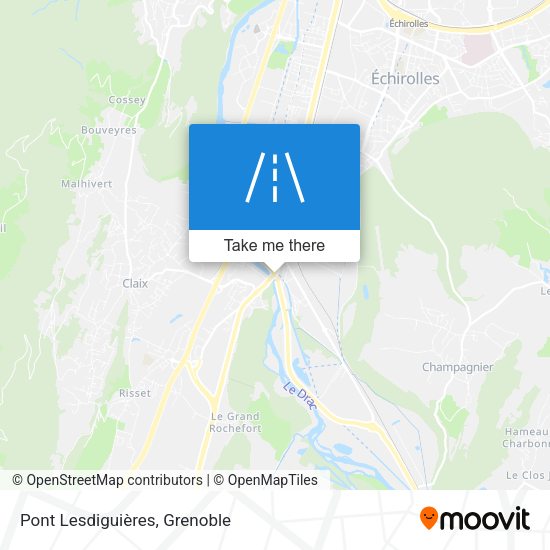 Pont Lesdiguières map