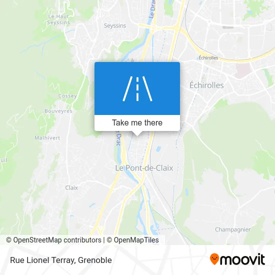 Rue Lionel Terray map