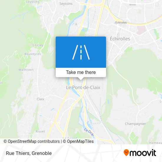 Rue Thiers map
