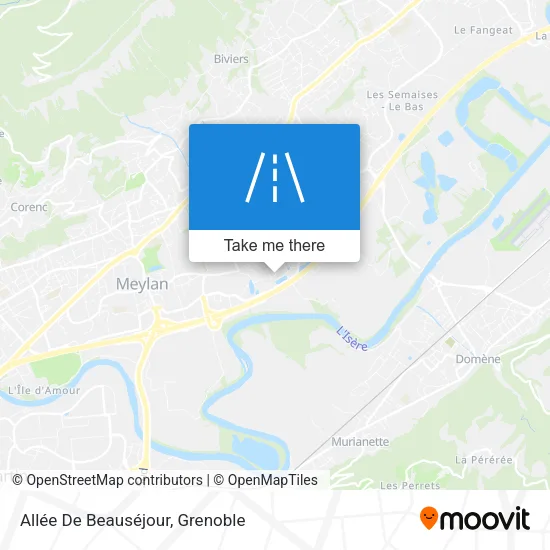 Allée De Beauséjour map