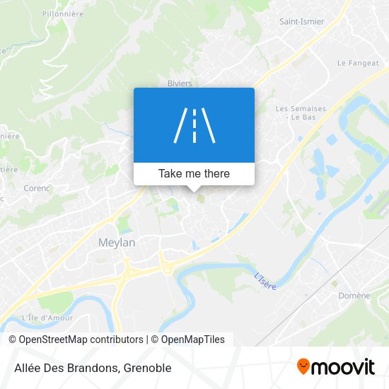 Allée Des Brandons map