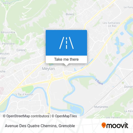 Avenue Des Quatre Chemins map