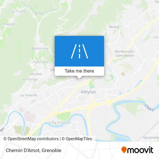 Chemin D'Amot map