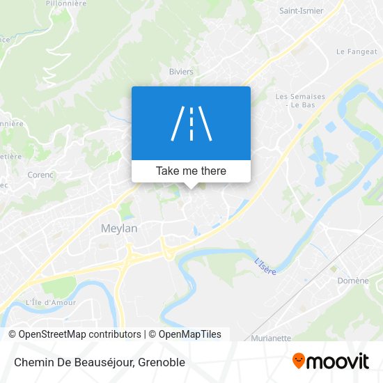 Chemin De Beauséjour map