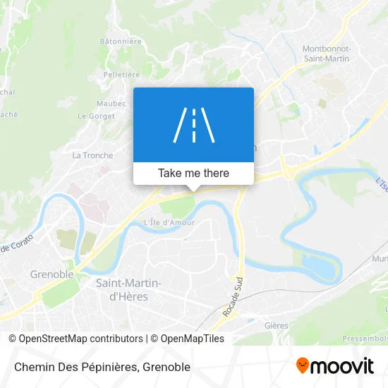 Chemin Des Pépinières map