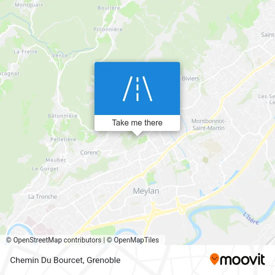 Chemin Du Bourcet map