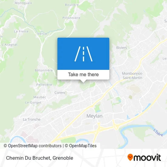 Chemin Du Bruchet map