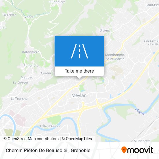 Chemin Piéton De Beausoleil map
