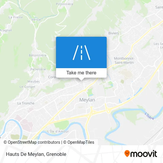 Hauts De Meylan map