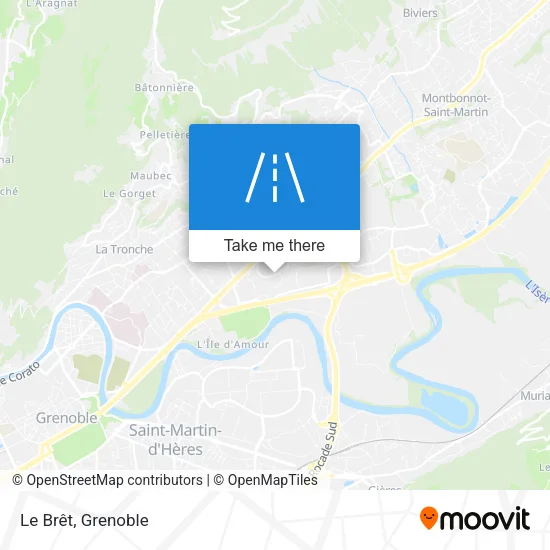 Le Brêt map