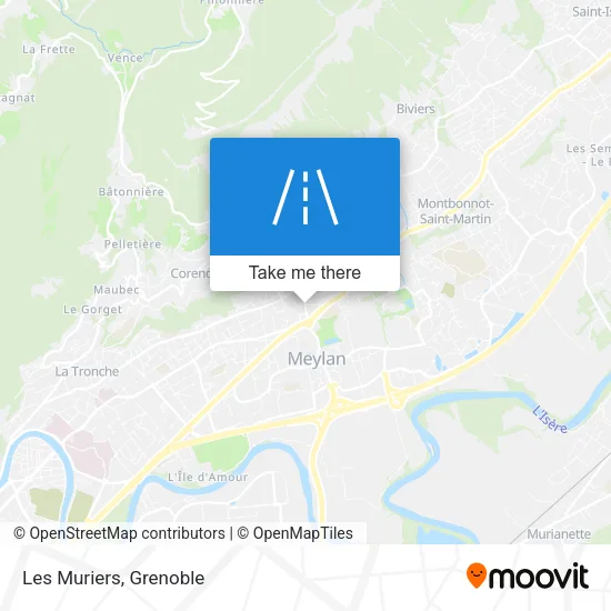 Les Muriers map
