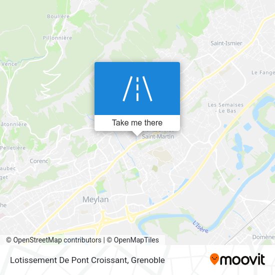 Lotissement De Pont Croissant map