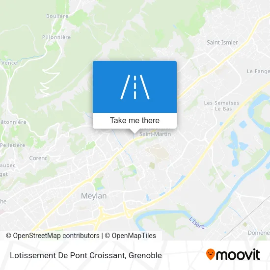 Lotissement De Pont Croissant map